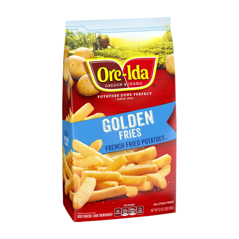 Ore-Ida Golden Fries 32 oz, dairy case at Super King Markets
