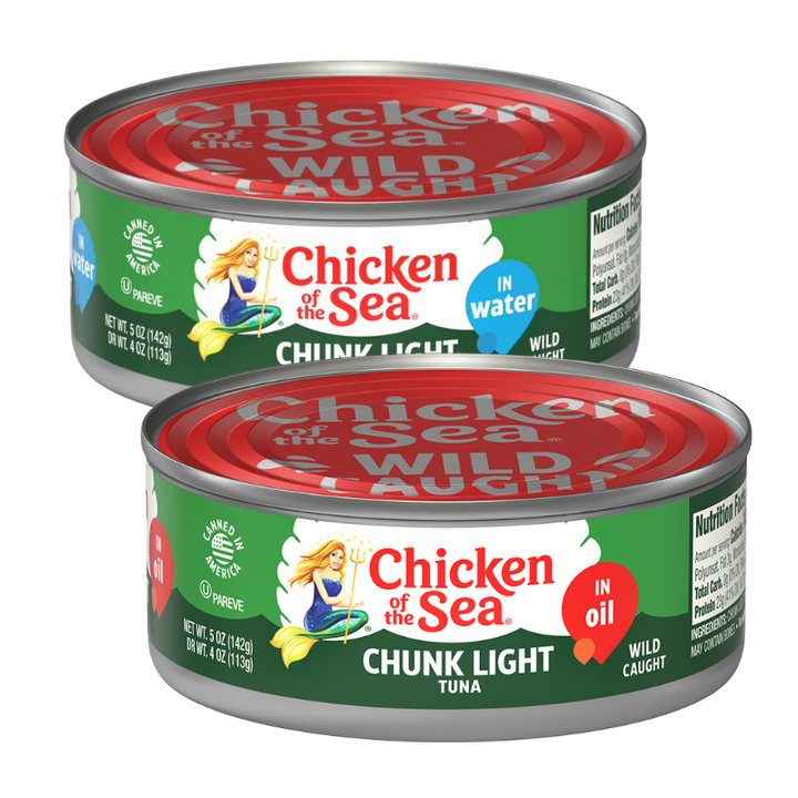 Chicken Of The Sea Chunk Light Tuna In Water or Oil 5 oz