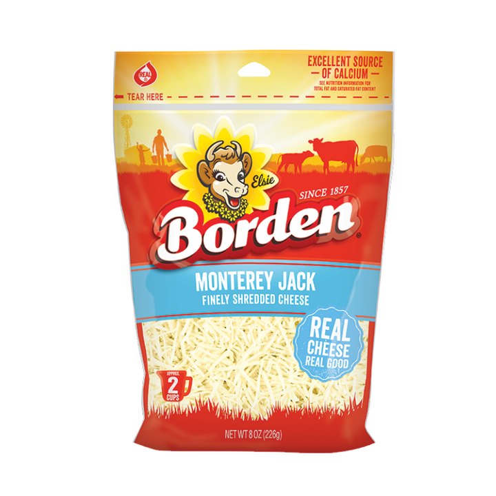 Borden Natural Shredded Cheese 6-8 oz