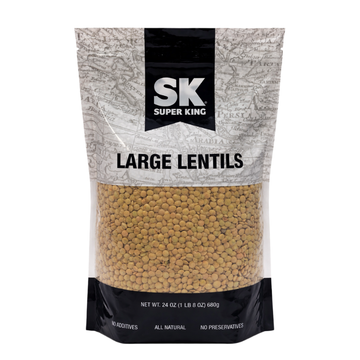 SK Large or Small Green Lentils 24 oz, pantry staple at Super King Markets