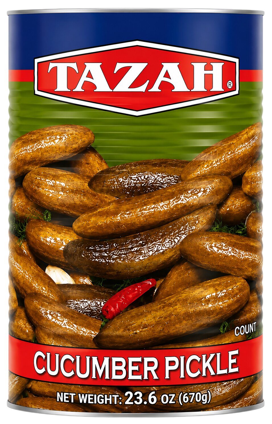 Tazah Pickled Cucumbers 670 Grams