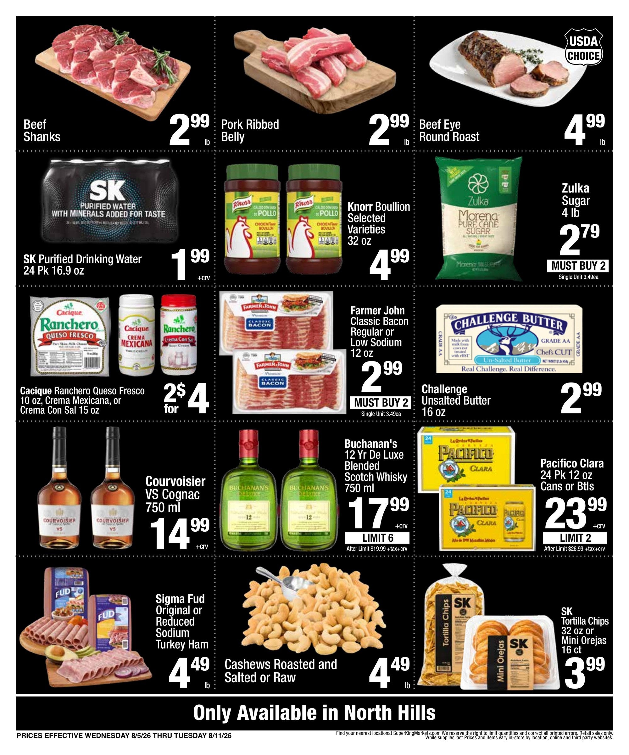 Super King Markets North Hills Special ad page