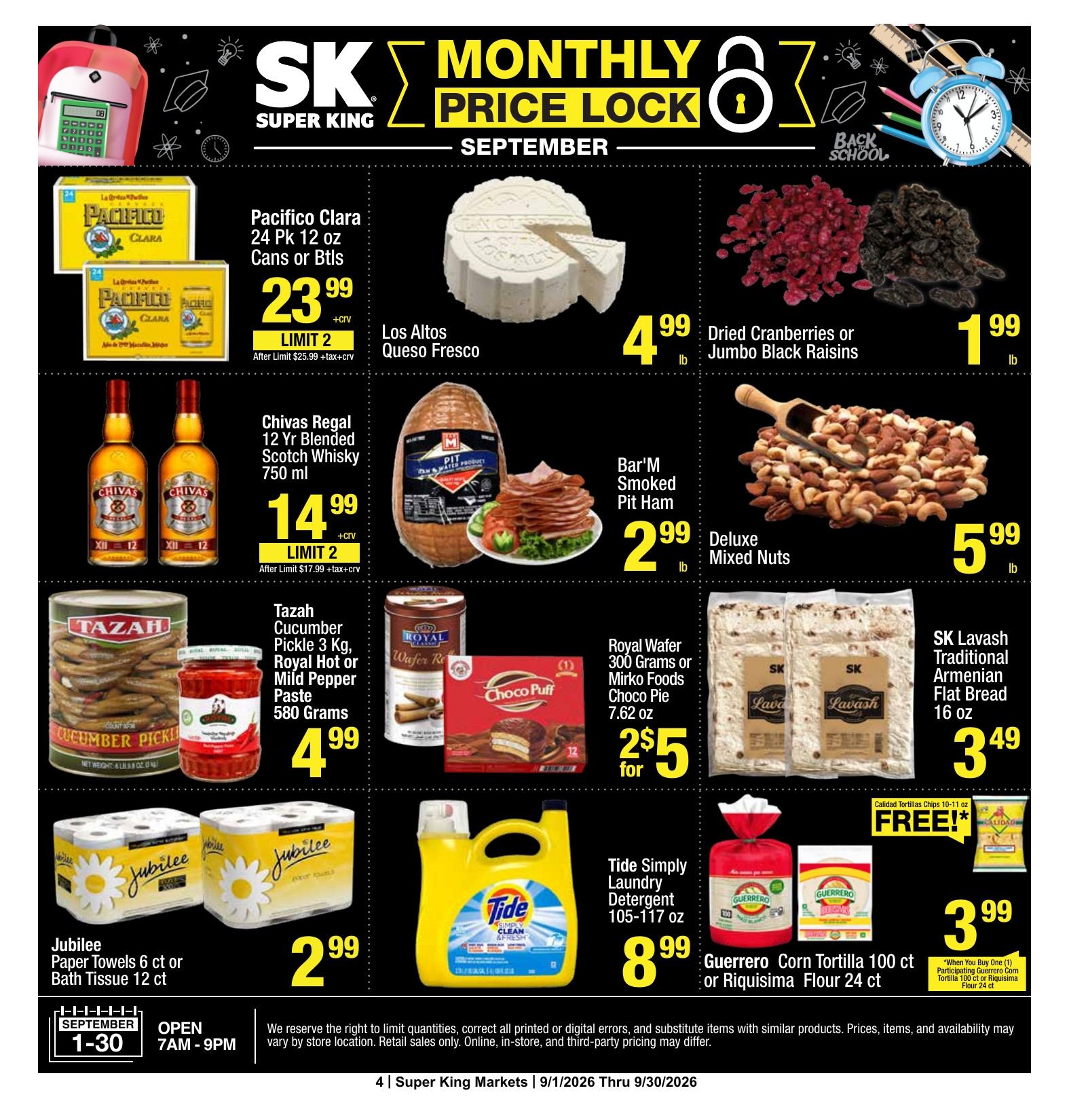 Super King Markets — Monthly Price Lock, page 4 of 4