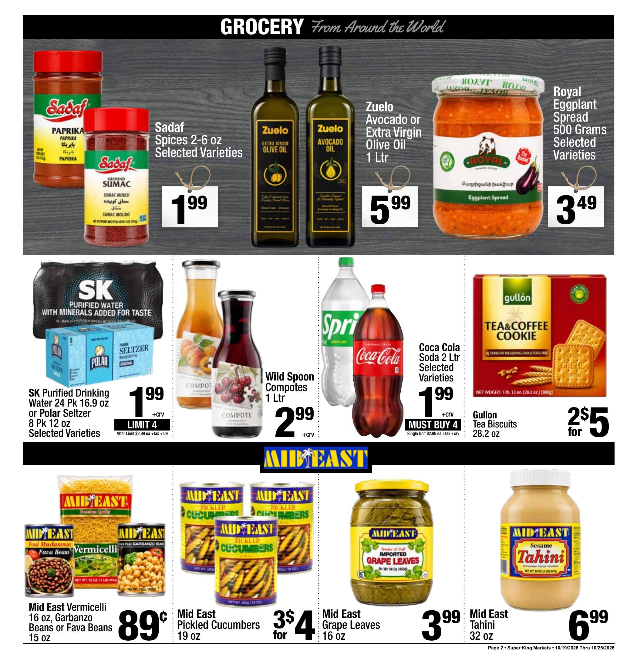 Super King Markets Culver City Weekly Deals ad, page 2 of 8: Grocery From Around the World. Every item on this page is listed in the text version.